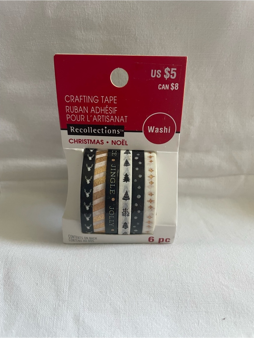 New 4 Pack of Recollections Holiday Washi Tape - Picture 4 of 6